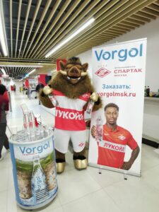 Природная вода Vorgol  в весеннем сезоне организовали для болельщиков ФК "Спартак" яркие и увлекательные мероприятия.